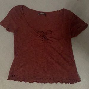 marron shirt